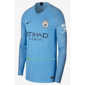 Fußballtrikots Manchester City 2018-2019 Langarm Heimtrikotsatz kaufen